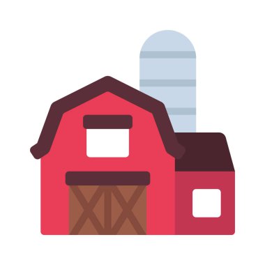 Farm House web simgesi vektör illüstrasyonu