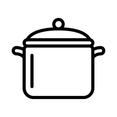 yemek pot ikonu vektör illüstrasyonu          