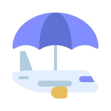 Flight Coverweb simgesi vektör illüstrasyonu