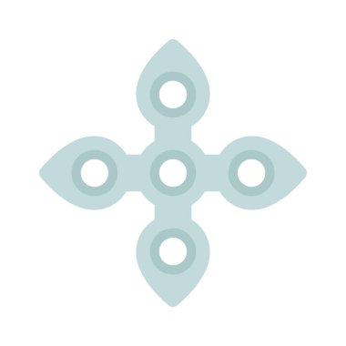 Yıldız Ağı ikon vektör illüstrasyonu atılıyor