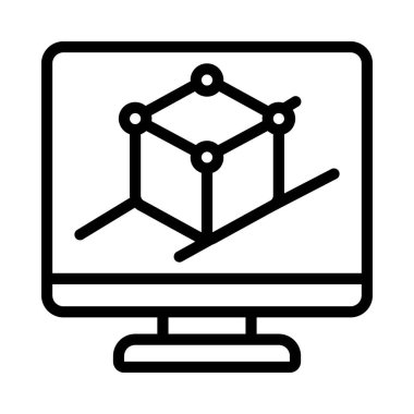 Üç boyutlu web tasarımı vektör illüstrasyonuName