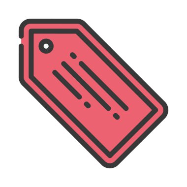 Modern etiket simgesinin vektör illüstrasyonu     