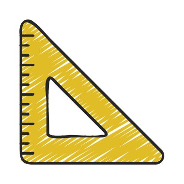 Üçgen Yönetici Web simgesi vektör illüstrasyonu