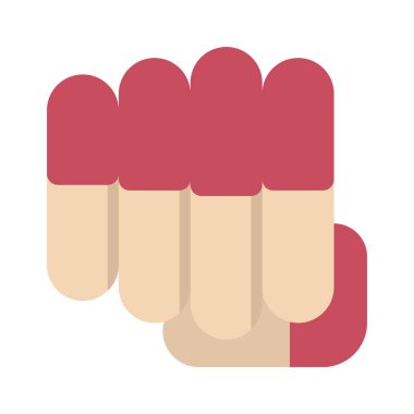 Yumruk Ağ simgesi vektör illüstrasyonu