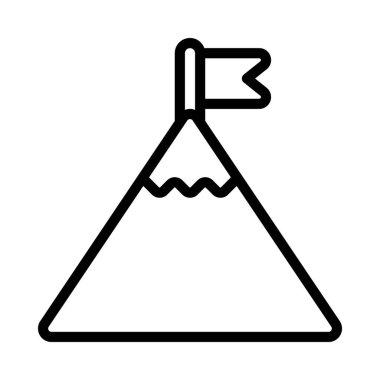 Business Milestones web simgesi vektör illüstrasyonu