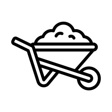 el arabası web simgesi vektör illüstrasyonu 