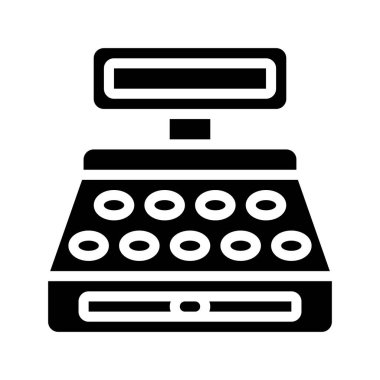 Para Kaydı Web simgesi vektör illüstrasyonu