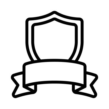 Kalkan basit kutsal kişilerin resmi, vektör çizim