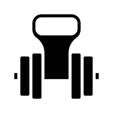 Ulaşılabilir Dumbbell Saplı Web simgesi vektör illüstrasyonu