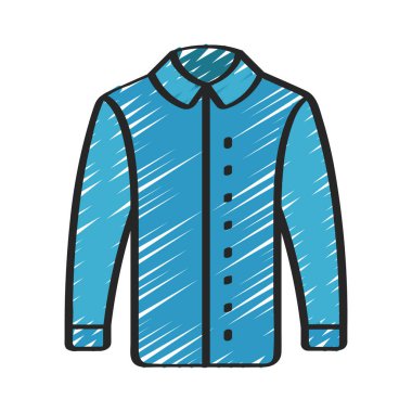 gömlek web simgesi, vektör çizim         
