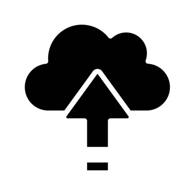 Bulut Gönderme Web simgesi vektör illüstrasyonu