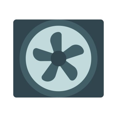 Car Fan web simgesi vektör illüstrasyonu