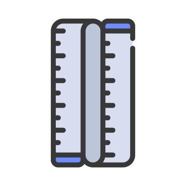 Teyp ağ simgesi çizimi ölçülüyor