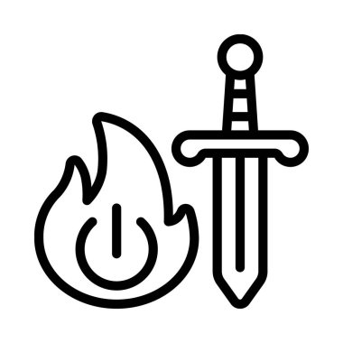 Üzerinde Güçlü Silah Ağı ikon vektör illüstrasyonu