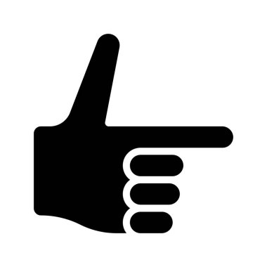 Point Hand ikon vektör illüstrasyonu