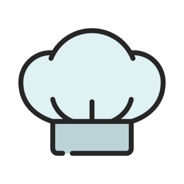 Şef Şapka web simgesi vektör illüstrasyonu