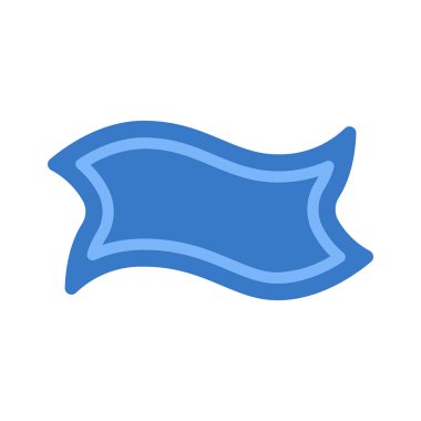 Beyaz arkaplanda Banner simgesinin vektör illüstrasyonu 