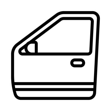 Otomobil Kapısı Web simgesi vektör çizimi