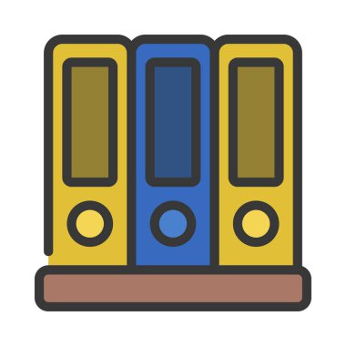 Dosya Belgeleri simgesi, vektör illüstrasyonu