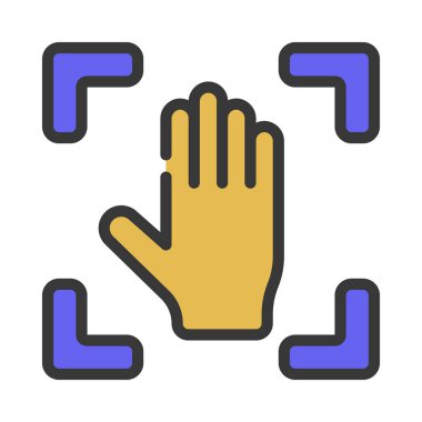 El Ağı ikonu vektör illüstrasyonunu yakala