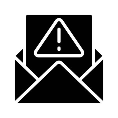 E- posta Uyarı Web simgesi vektör çizimi