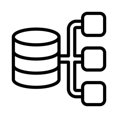 Veri Yapısı simgesi, vektör illüstrasyonu  