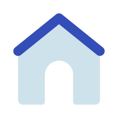 Basit ev simgesi vektör illüstrasyonu