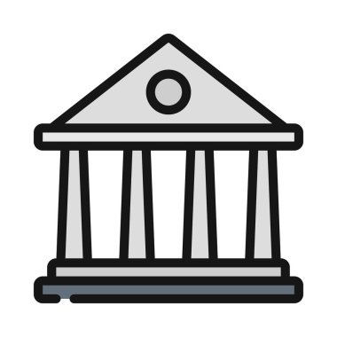 Banka oluşturma vektör simgesi, illüstrasyon 