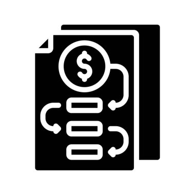 finans ve para konsept simgesi, vektör illüstrasyonu basit tasarım