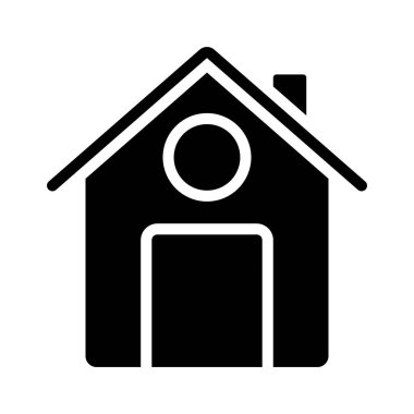 siyah ev vektör simgesi