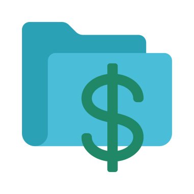 Dolar Dizini simgesi, vektör illüstrasyonu 