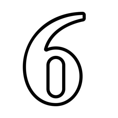 Altı simge vektör illüstrasyon tasarımı