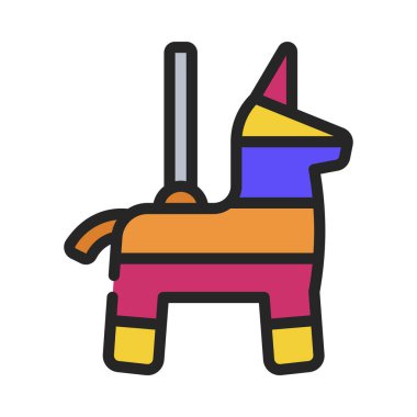 Pinyata Simgesi Basit Vektör İllüstrasyonu