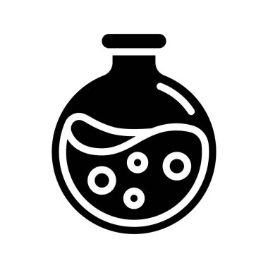 İksir Şişe Web ikonu vektör illüstrasyonu