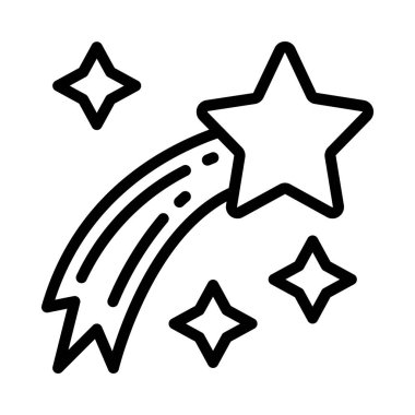 Kayan yıldız kutsal kişilerin resmi, vektör çizim