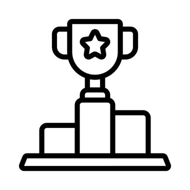 Rekabet Simgesi Basit Vektör İllüstrasyonu