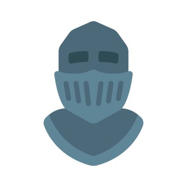 Knight Helmet ikon vektör çizimi tasarımı