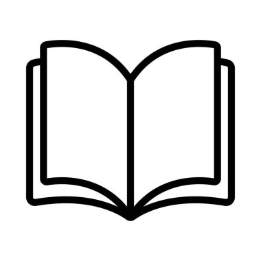Kitap simgesi aç, vektör illüstrasyonu