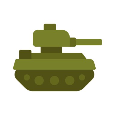 Tank web simgesi, vektör illüstrasyonu   