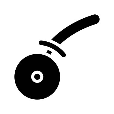 Pizza slice simgesinin beyaz arka plan üzerinde