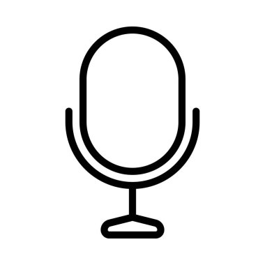 Kayıt Mikrofon simgesi, vektör illüstrasyonu 