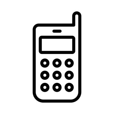 Cep Telefonu Web simgesi vektör illüstrasyonu