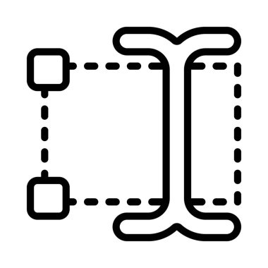 Tip Kutusu Simgesi Basit Vektör İllüstrasyonu