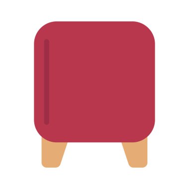  Tabure vektör simgesi, illüstrasyon 