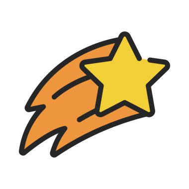 Kayan yıldız kutsal kişilerin resmi, vektör çizim