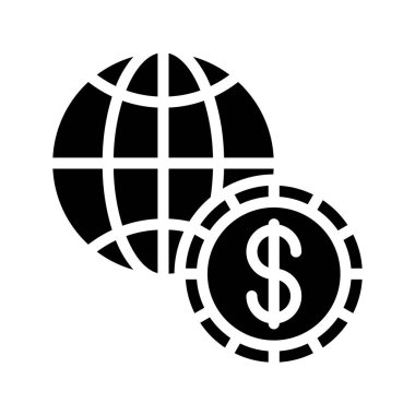 İnternet Para Web simgesi vektör illüstrasyonu