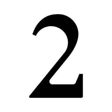 İki Simge Basit Vektör İllüstrasyonu