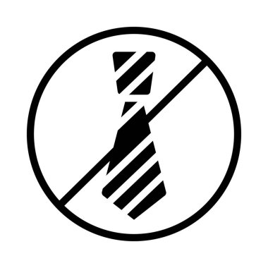 Tie web simgesi vektör illüstrasyonu yok