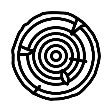 Ağaç Damlası Web simgesi vektör illüstrasyonu