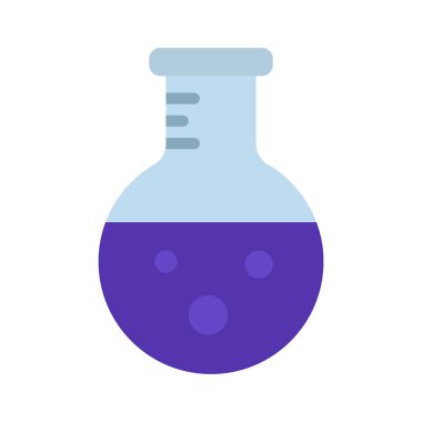 Yuvarlak Beaker ağ ikonu vektör çizimi